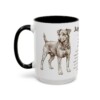 15oz Jagdterrier Mug, Black, left side view