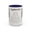 15oz Jagdterrier Mug, Navy, front view