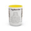 15oz Jagdterrier Mug, Yellow, front view