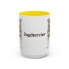 15oz Jagdterrier Mug, Yellow, front view