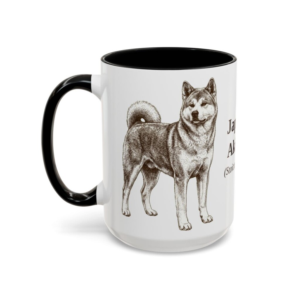 15oz-japanese-akitainu-mug-latin-black-left 15oz Japanese Akitainu Latin Mug, Black, left side view