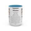 15oz Japanese Akitainu Mug, Light Blue, front view