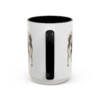 15oz Japanese Chin Mug, Black, back view
