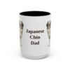 15oz-japanese-chin-mug-dad-black-front 15oz Japanese Chin Dog Dad Mug, Black, front view
