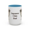 15oz-japanese-chin-mug-dad-light-blue 15oz Japanese Chin Dog Dad Mug, Light Blue, front view