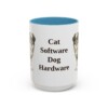 15oz Funny Japanese Chin Mug, Light Blue, front view