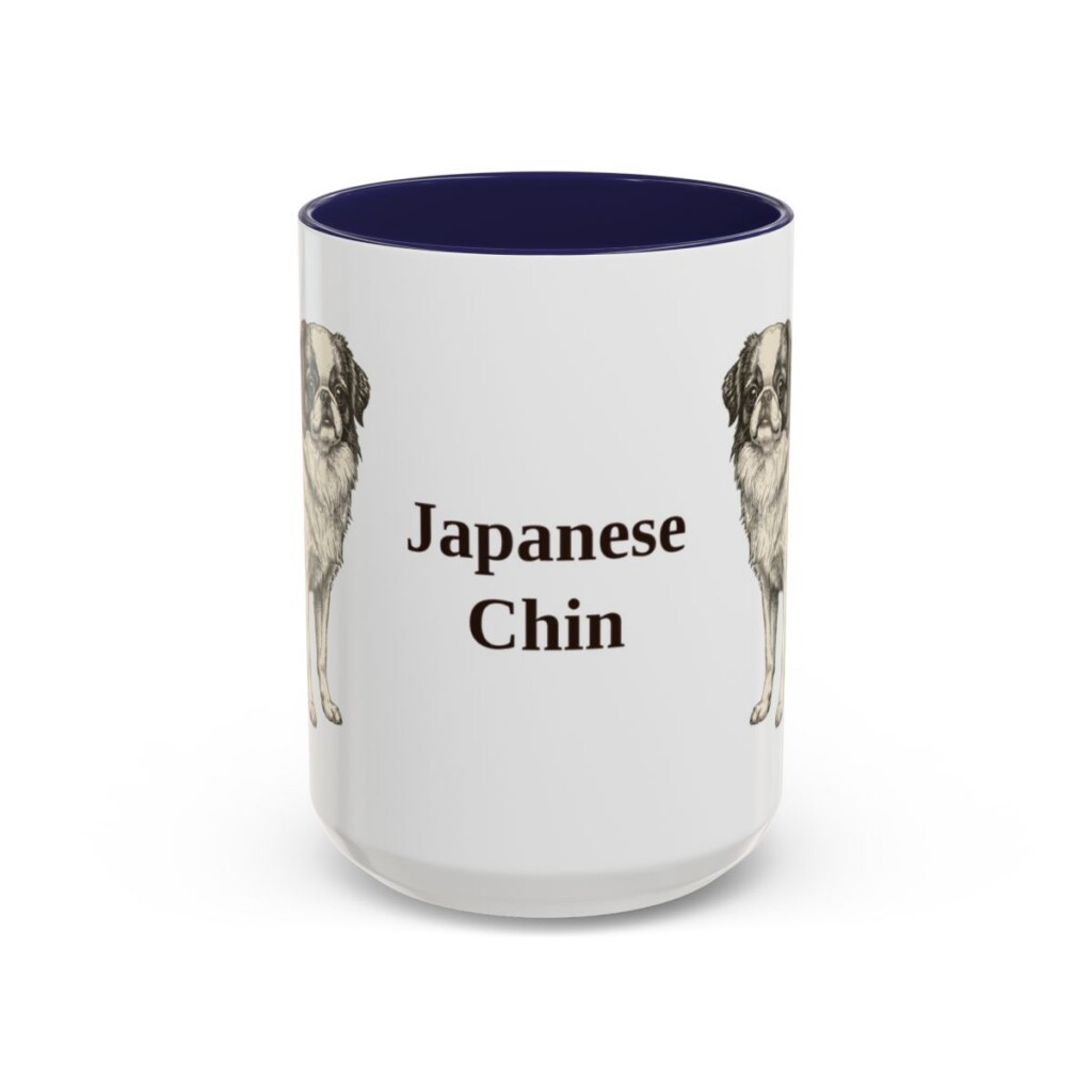 15oz Japanese Chin Mug, Navy, front view