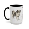 15oz Japanese Chin Mug, Black, left side view