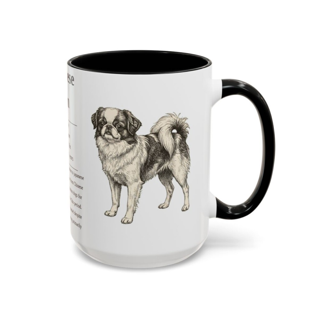 15oz Japanese Chin Mug, Black, right side view