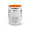 15oz Japanese Chin Mug, Orange, front view