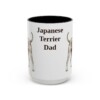 15oz-japanese-terrier-mug-dad-black-front 15oz Japanese Terrier Dog Dad Mug, Black, front view