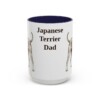 15oz-japanese-terrier-mug-dad-navy 15oz Japanese Terrier Dog Dad Mug, Navy, front view