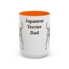 15oz-japanese-terrier-mug-dad-orange 15oz Japanese Terrier Dog Dad Mug, Orange, front view