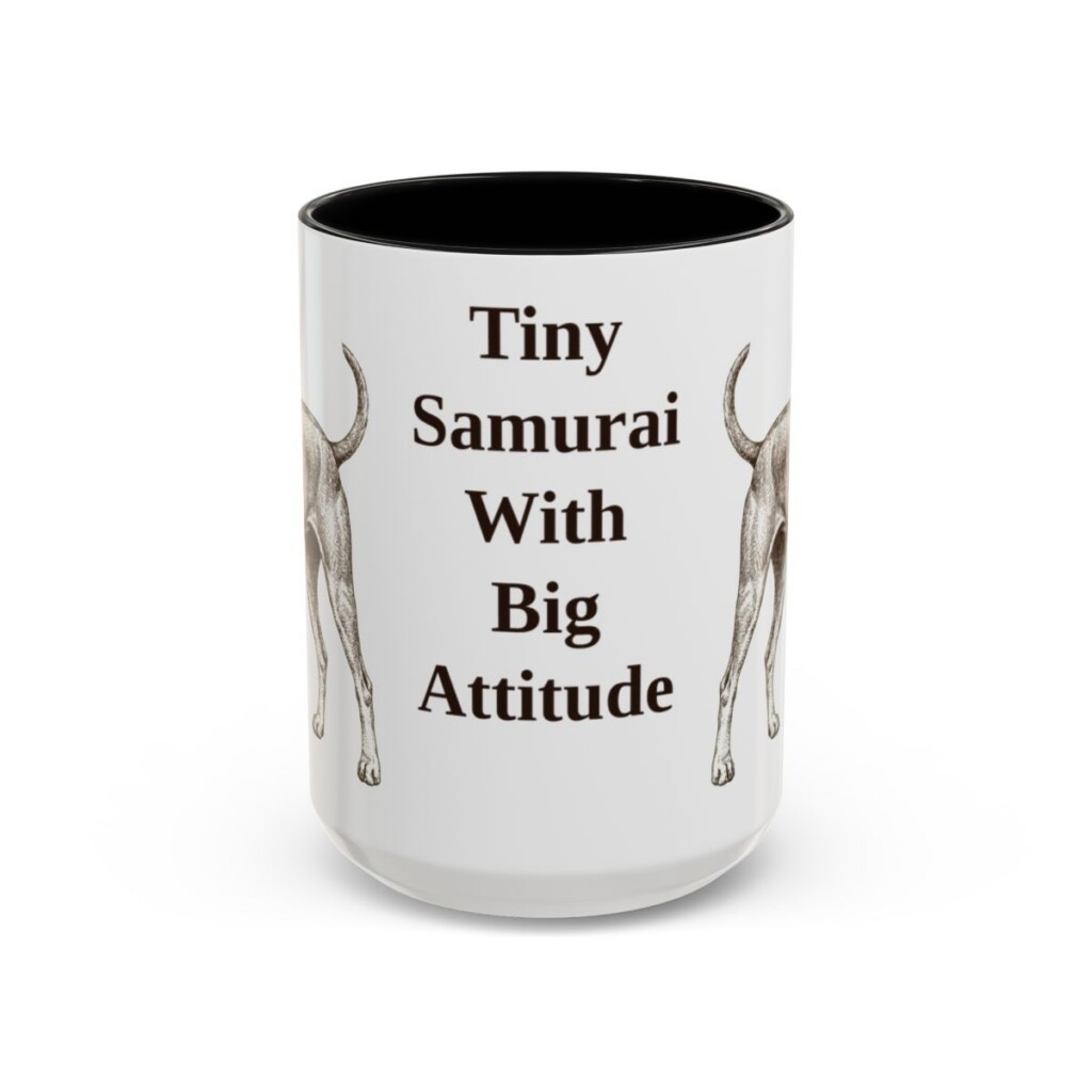 15oz-japanese-terrier-mug-humor-black-front 15oz Funny Japanese Terrier Mug, Black, front view