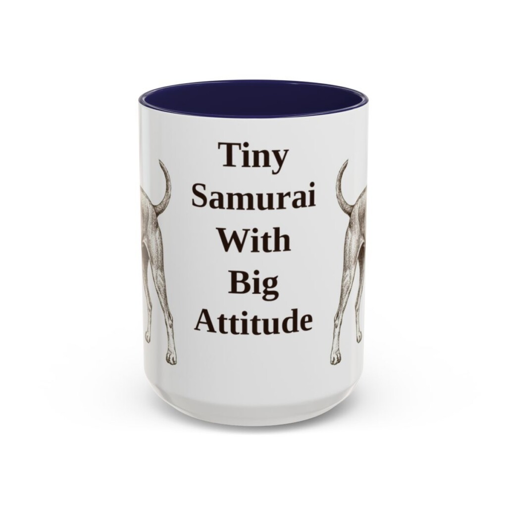 15oz-japanese-terrier-mug-humor-navy 15oz Funny Japanese Terrier Mug, Navy, front view