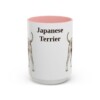 15oz Japanese Terrier Mug, Pink, front view