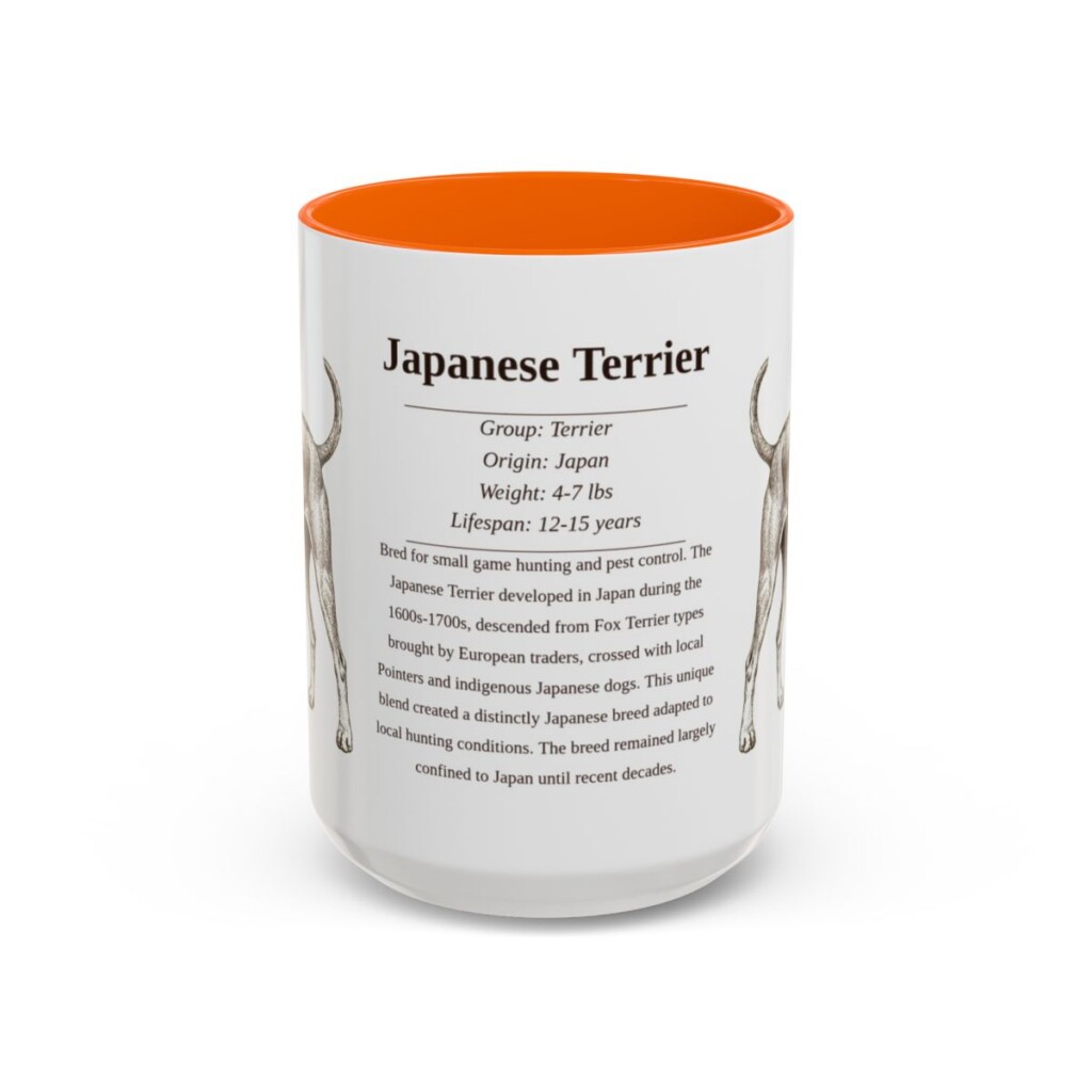 15oz-japanese-terrier-mug-writeup-orange 15oz Japanese Terrier Mug, Orange, front view