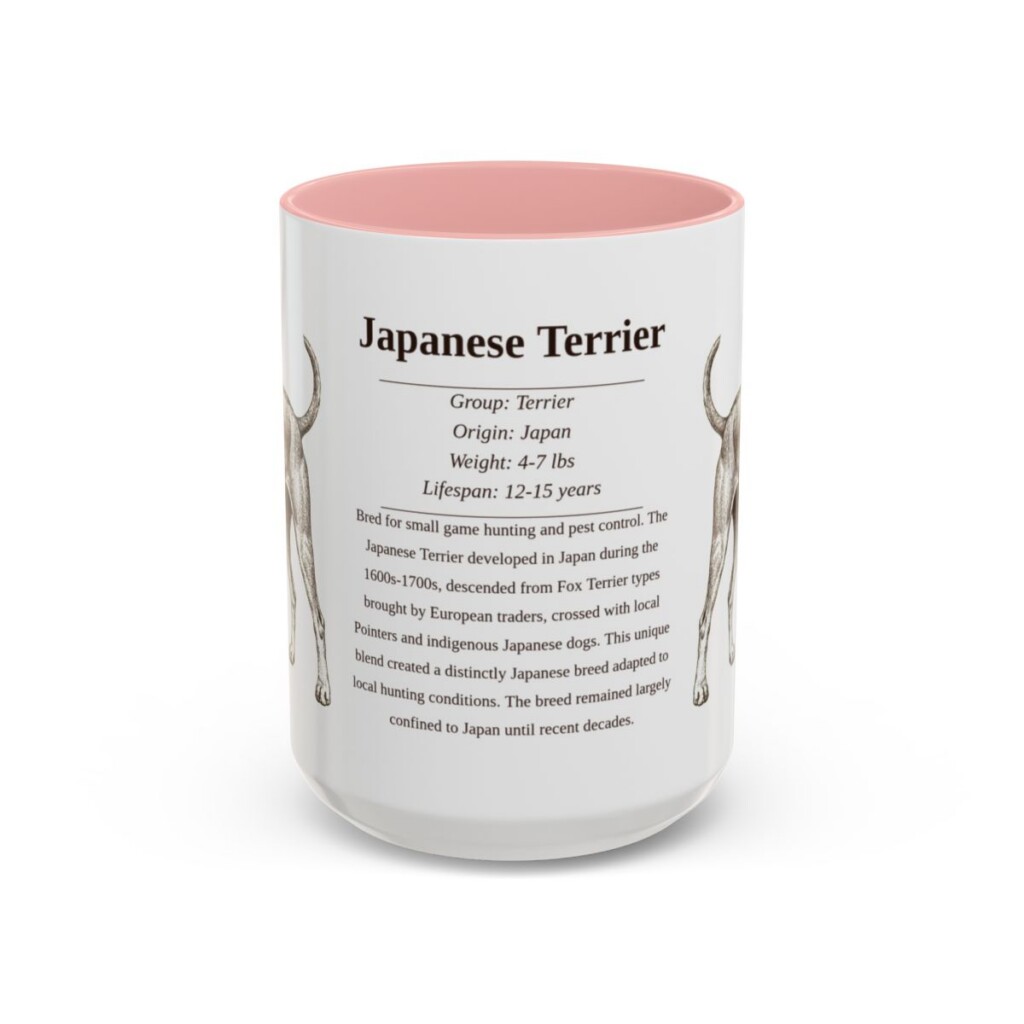 15oz-japanese-terrier-mug-writeup-pink 15oz Japanese Terrier Mug, Pink, front view
