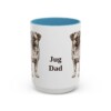 15oz Jug Dog Dad Mug, Light Blue, front view