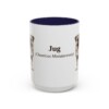 15oz Jug Latin Mug, Navy, front view