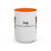 15oz Jug Latin Mug, Orange, front view