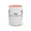 15oz Jug Latin Mug, Pink, front view