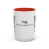 15oz Jug Latin Mug, Red, front view