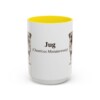 15oz Jug Latin Mug, Yellow, front view