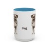 15oz Jug Mug, Light Blue, front view