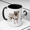 15oz Jug Dog Mom Mug, Black, lifestyle photo