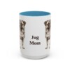 15oz Jug Dog Mom Mug, Light Blue, front view