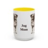 15oz Jug Dog Mom Mug, Yellow, front view