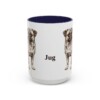 15oz Jug Mug, Navy, front view