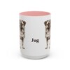 15oz Jug Mug, Pink, front view