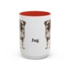 15oz Jug Mug, Red, front view