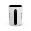 15oz Jug Mug, Black, back view