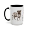 15oz Jug Mug, Black, left side view