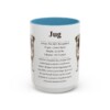15oz Jug Mug, Light Blue, front view