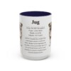 15oz Jug Mug, Navy, front view