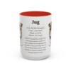 15oz Jug Mug, Red, front view