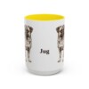 15oz Jug Mug, Yellow, front view