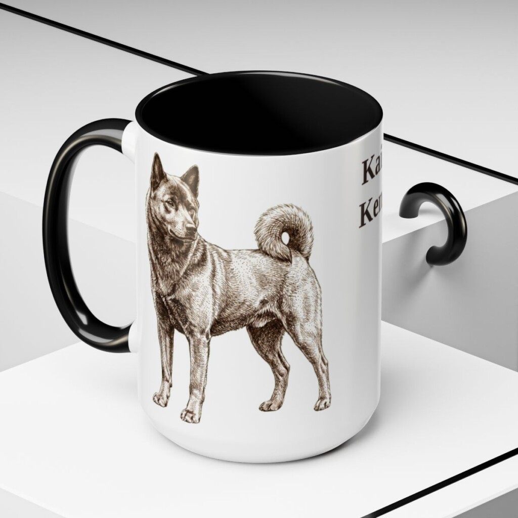15oz Kai Ken Mug, Black, lifestyle photo