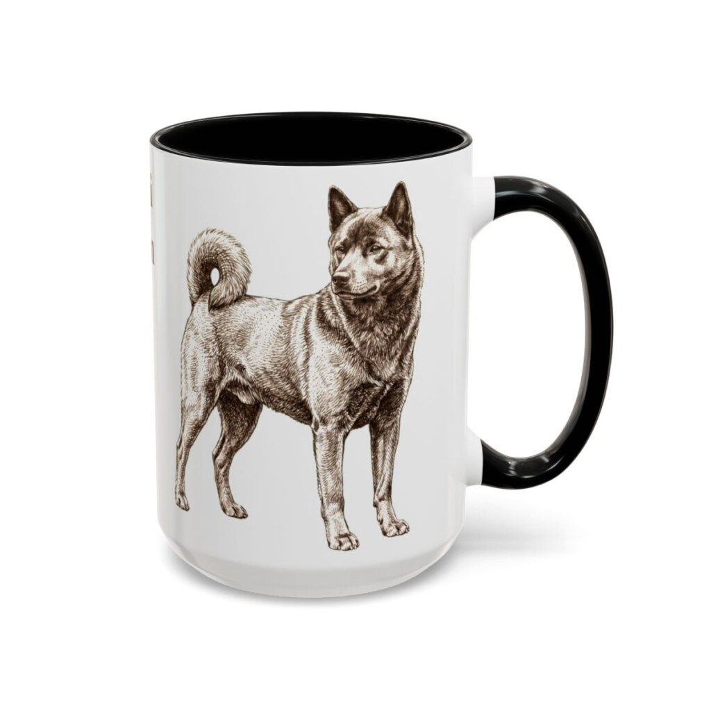 15oz Kai Ken Mug, Black, right side view