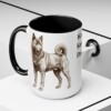 15oz Kai Ken Dog Dad Mug, Black, lifestyle photo