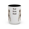 15oz Kai Ken Dog Dad Mug, Black, front view