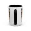 15oz Funny Kai Ken Mug, Black, back view