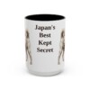 15oz Funny Kai Ken Mug, Black, front view