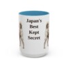 15oz Funny Kai Ken Mug, Light Blue, front view