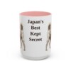 15oz Funny Kai Ken Mug, Pink, front view