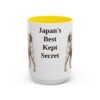 15oz Funny Kai Ken Mug, Yellow, front view